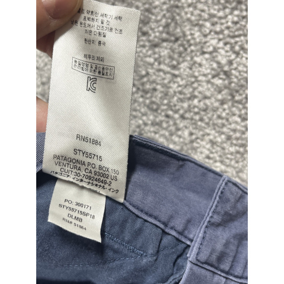 Patagonia Joggers Womens 2 Edge Win Twill Elastic Waist Lightweight Soft Blue - Picture 5 of 12